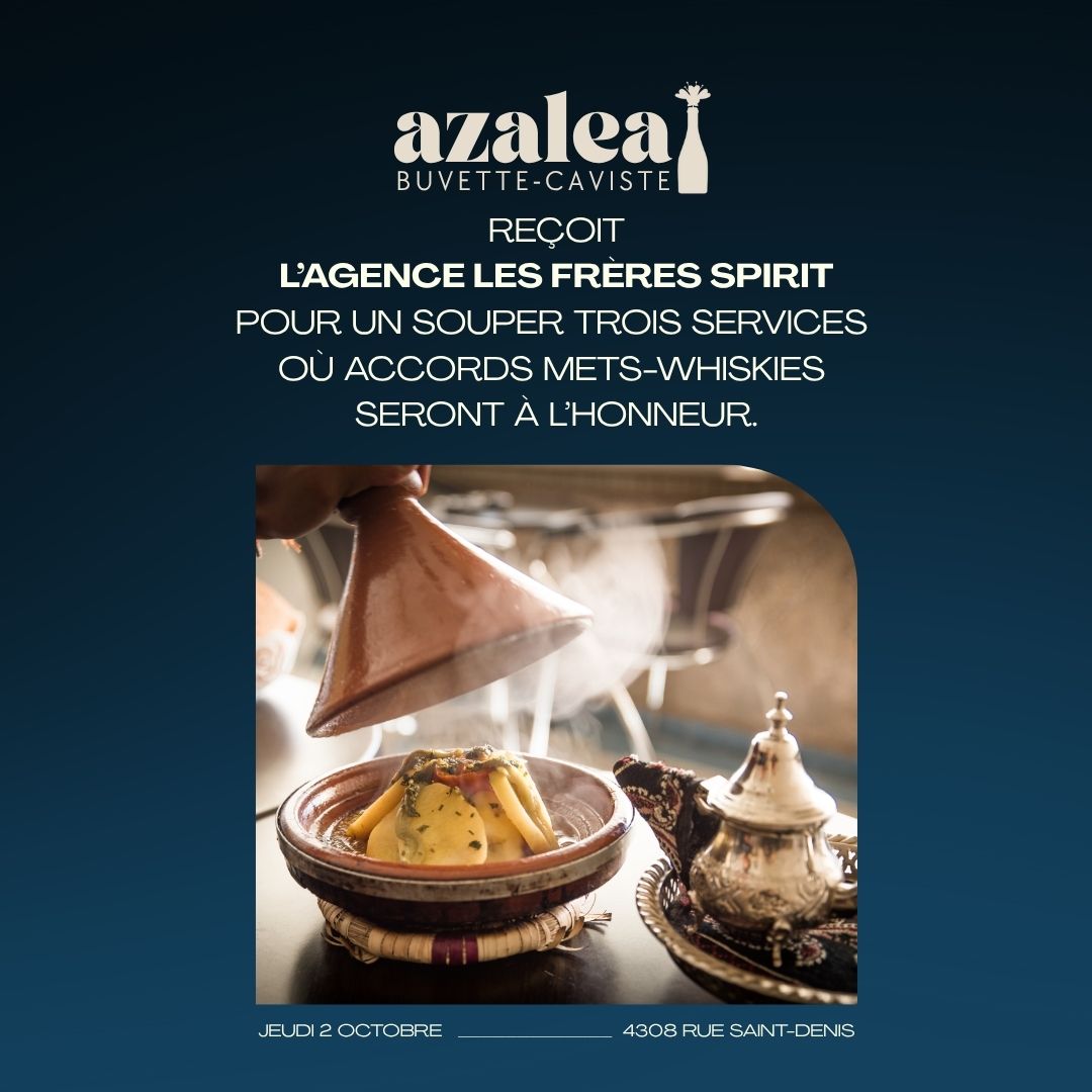 Souper 3 services Accords Mets et Whiskies